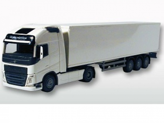 EMEK TOY CAR DELIVERY TRUCK VOLVO FH WHITE 1:25